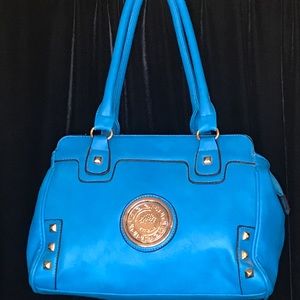Blue handbag, unused
